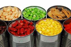 Case of Canned Vegetables 